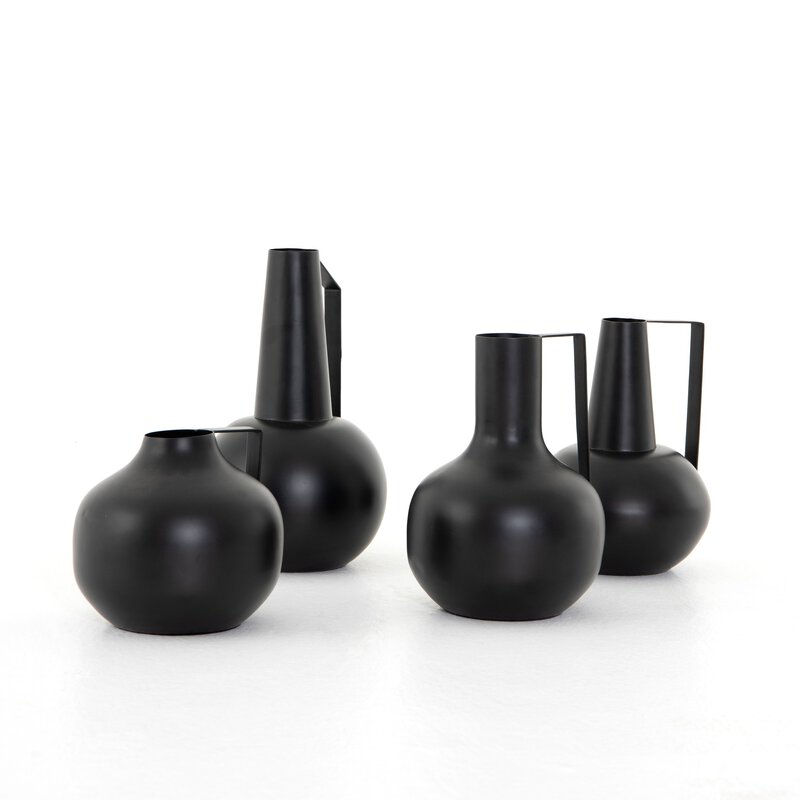 Aleta Vases, Set Of 4 - Kings Fine Art & Decor