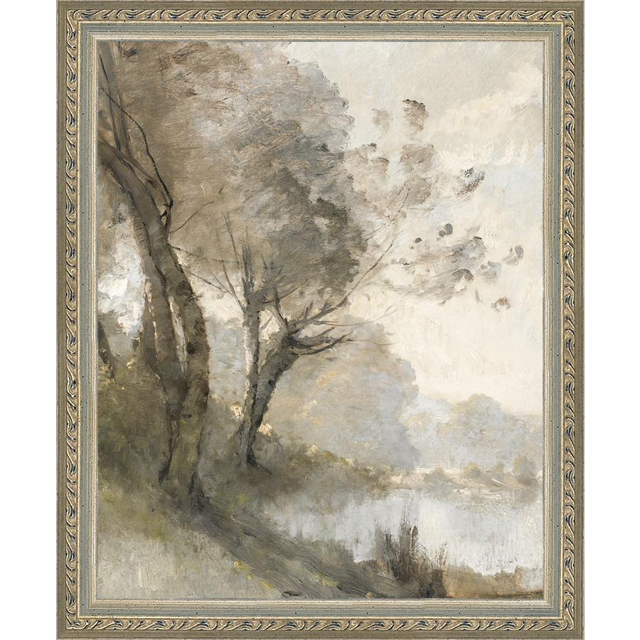 TREES ON POND I - Kings Fine Art & Decor