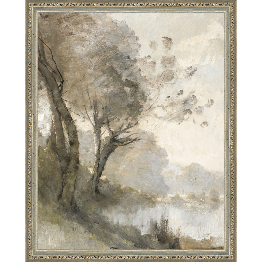 TREES ON POND I - Kings Fine Art & Decor