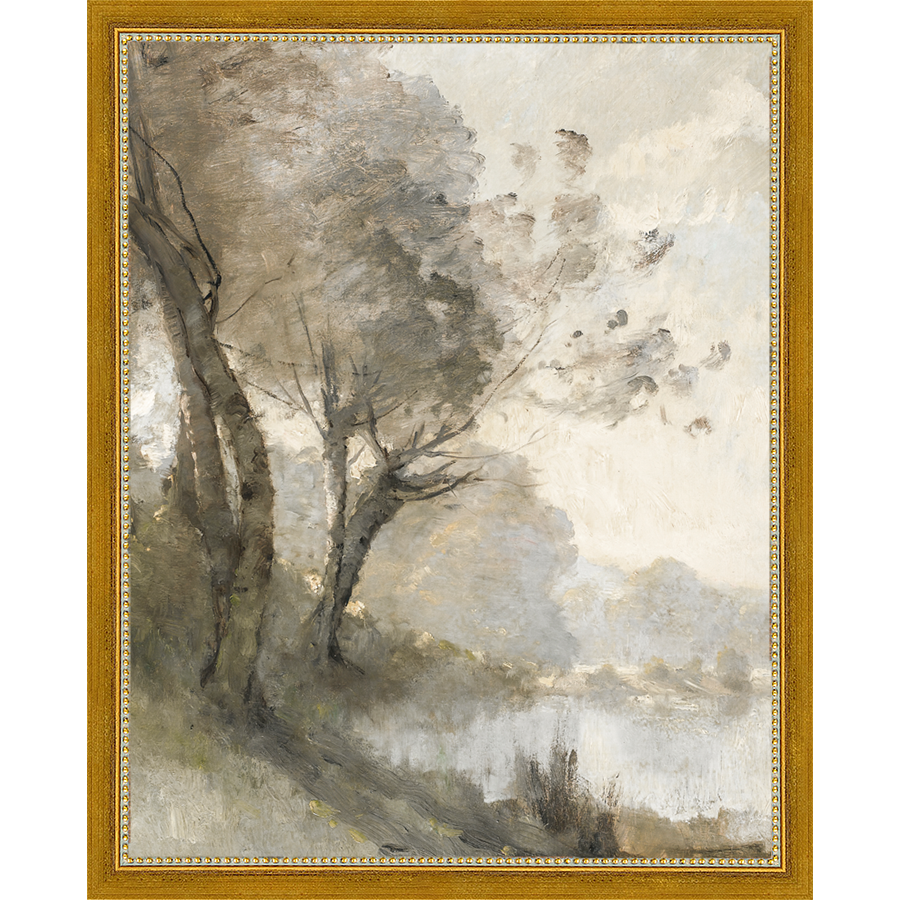 TREES ON POND I - Kings Fine Art & Decor