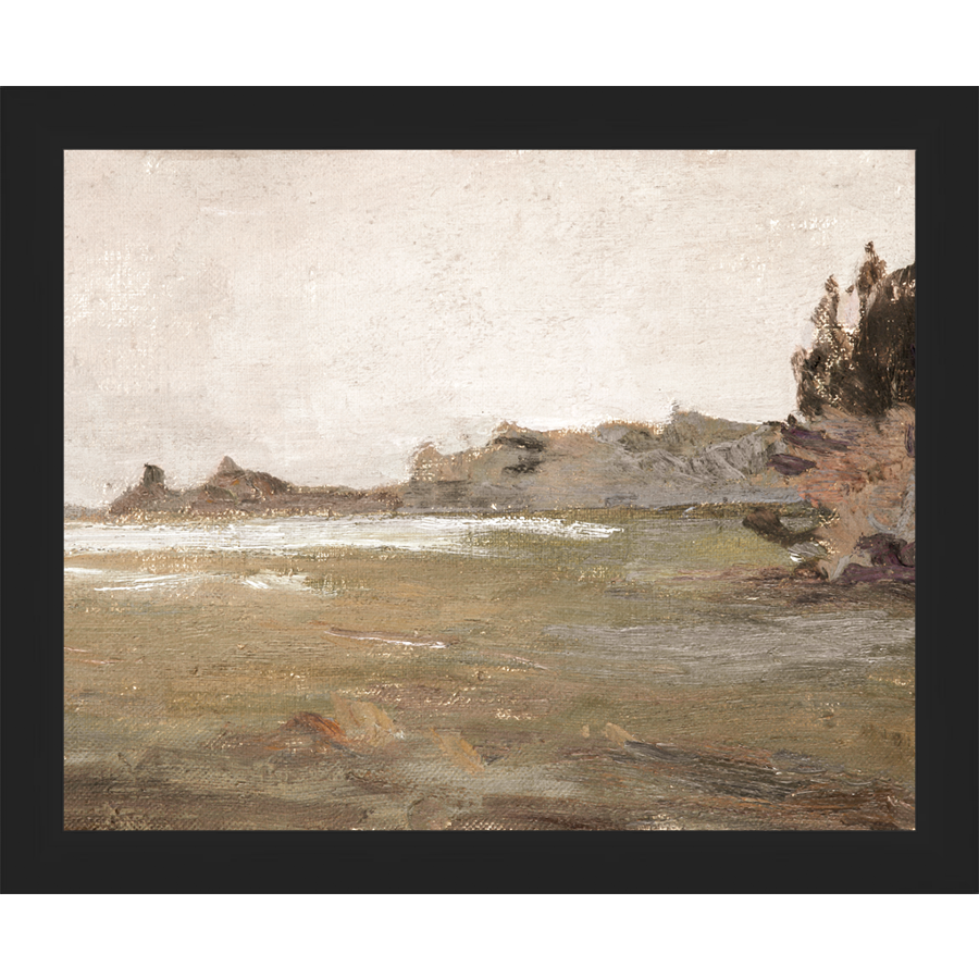 SA010-MOUNTAINS AHEAD Hand framed in a matte black frame. Finished Size: W 11.25 in x H 9.25 in