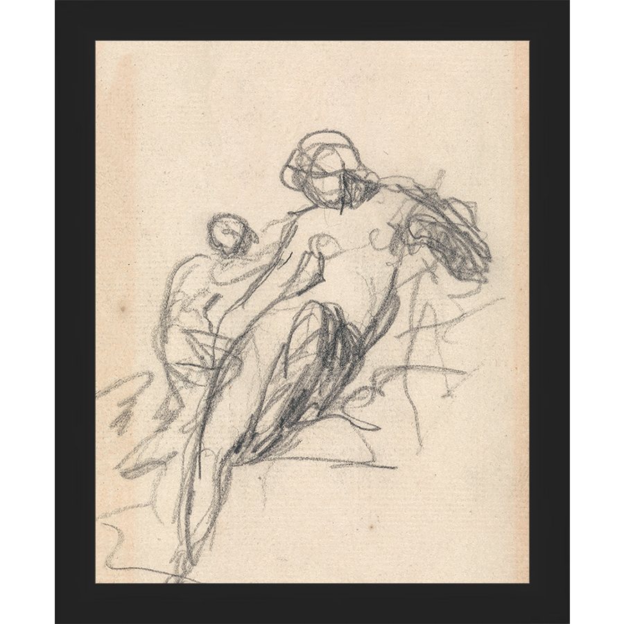 CHARCOAL MOTHER & CHILD - Kings Fine Art & Decor