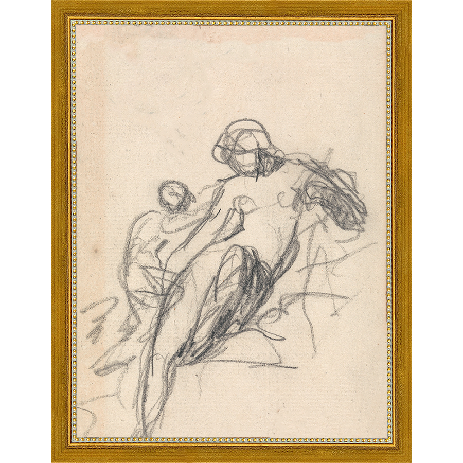 CHARCOAL MOTHER & CHILD - Kings Fine Art & Decor