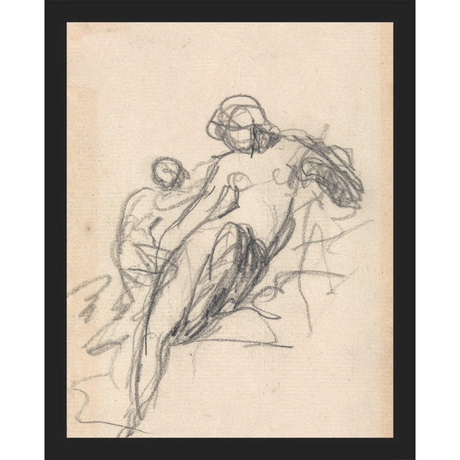 CHARCOAL MOTHER & CHILD - Kings Fine Art & Decor