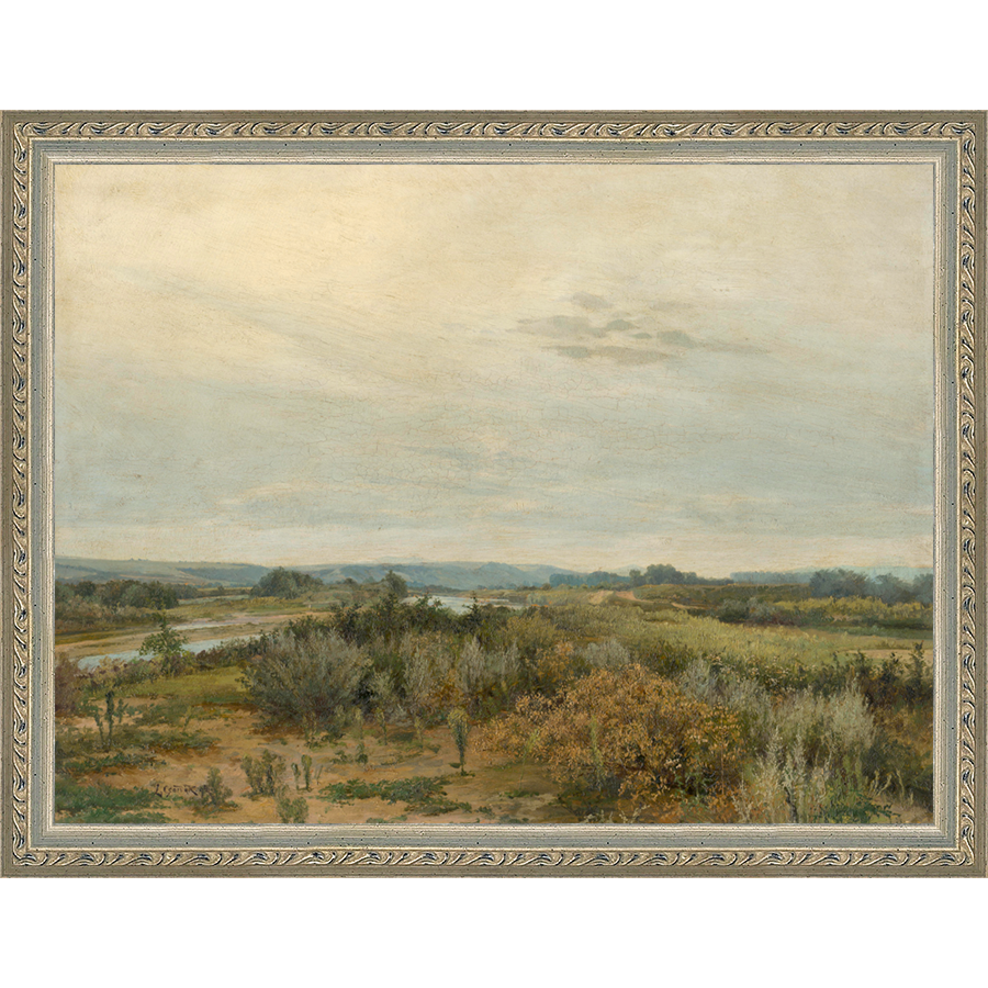 LANDSCAPE WITH RIVER - Kings Fine Art & Decor