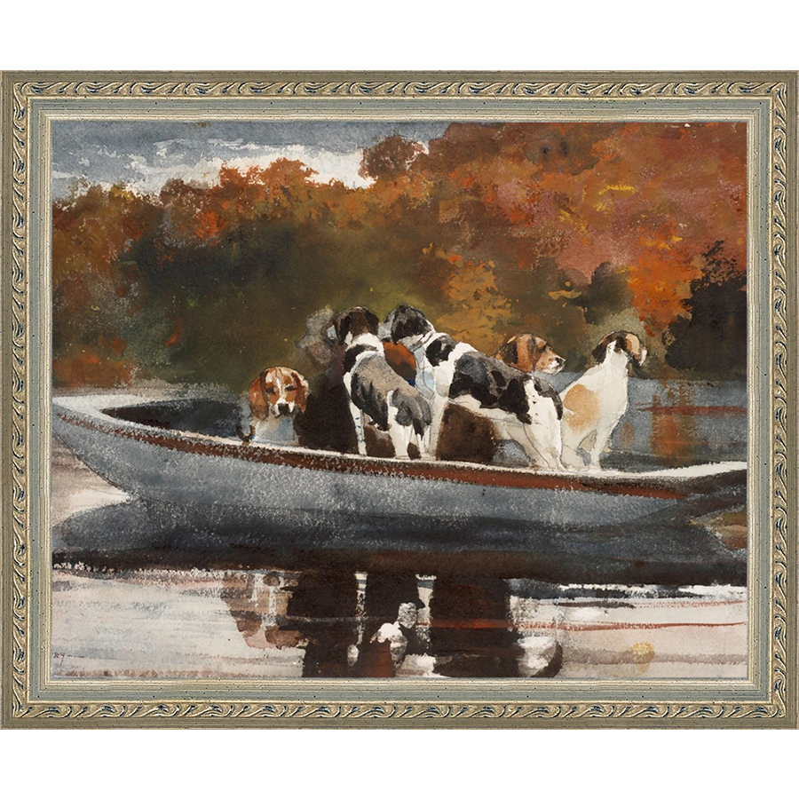 DOGS IN BOAT - Kings Fine Art & Decor