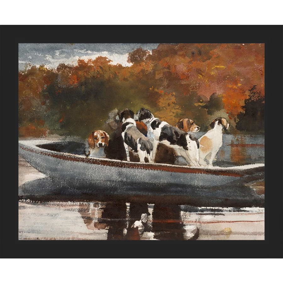 DOGS IN BOAT - Kings Fine Art & Decor