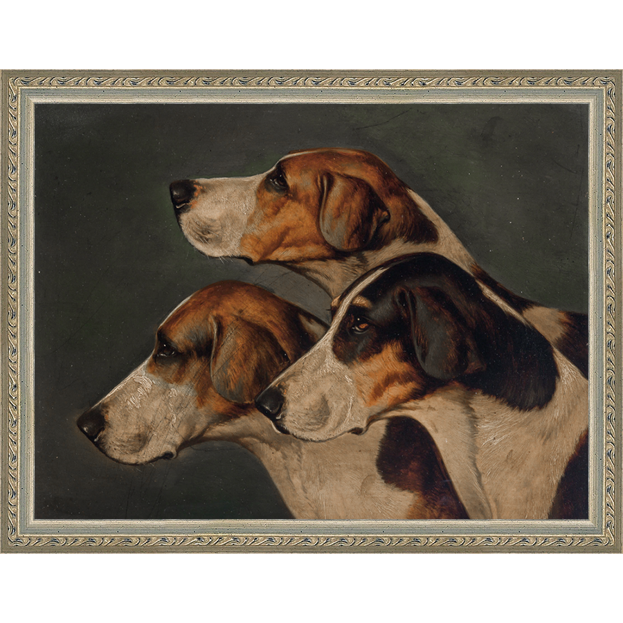 THREE HUNTING DOGS - Kings Fine Art & Decor