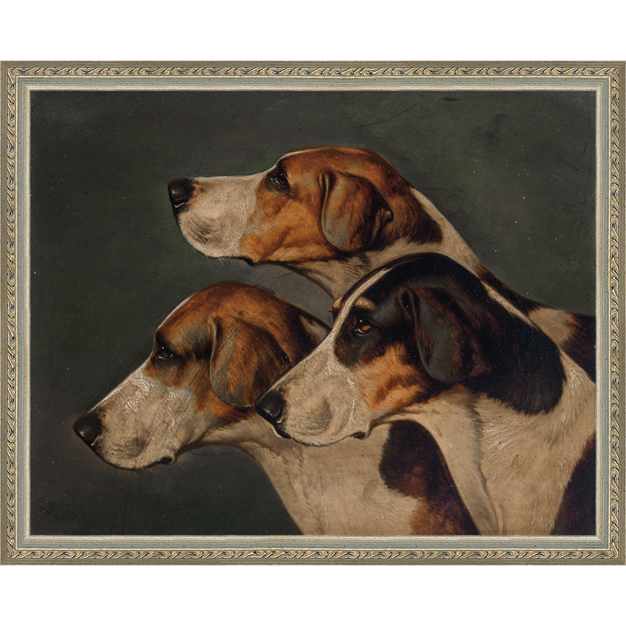 THREE HUNTING DOGS - Kings Fine Art & Decor