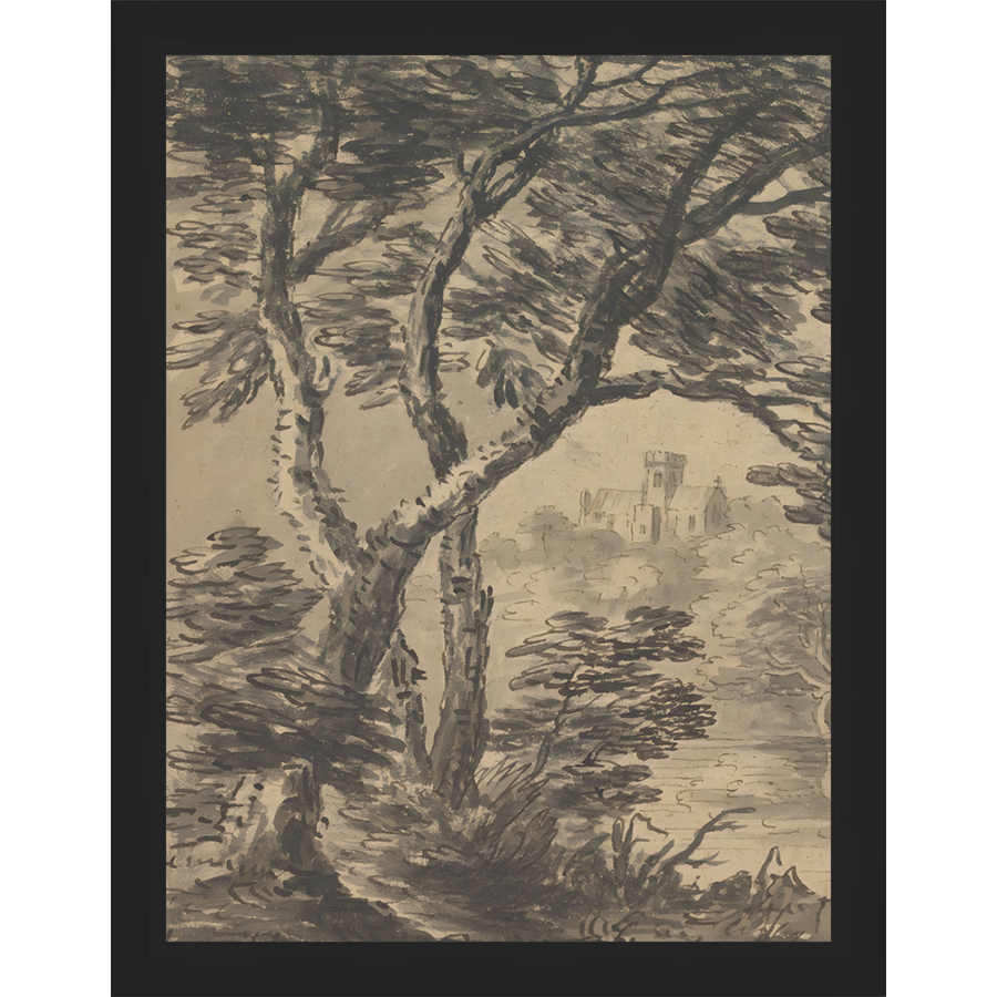 VIEW TO CHURCH DIPTYCH I (LEFT) - Kings Fine Art & Decor