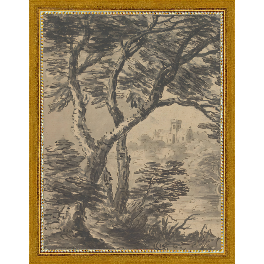 VIEW TO CHURCH DIPTYCH I (LEFT) - Kings Fine Art & Decor