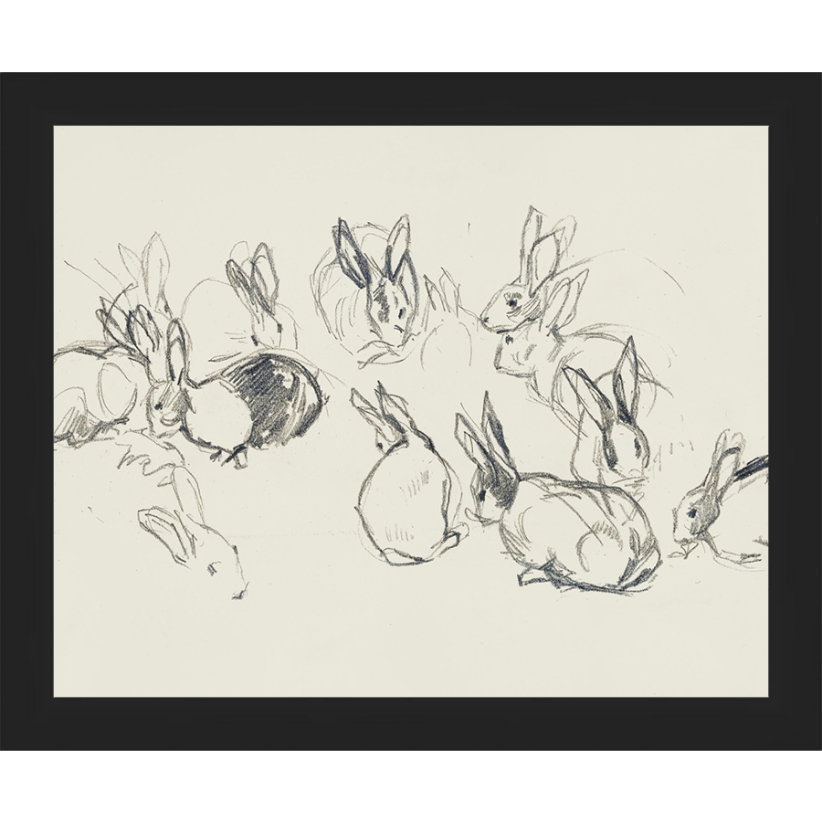 BUNNIES SKETCH - Kings Fine Art & Decor