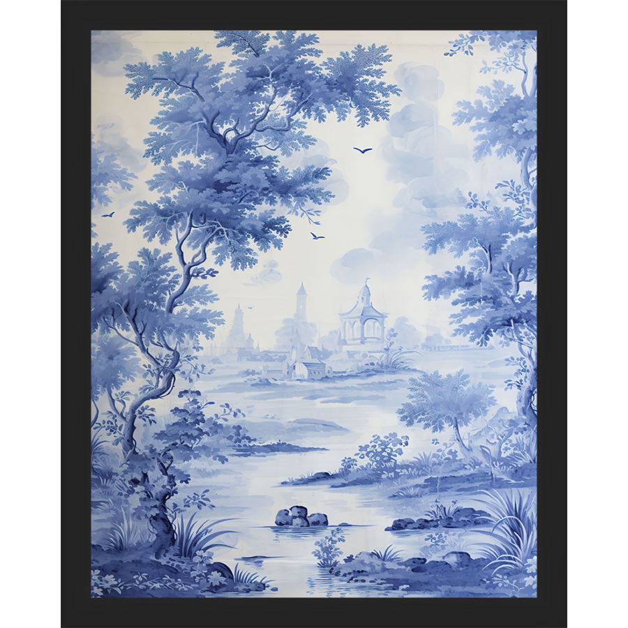 BLUE JOUY I - Kings Fine Art & Decor