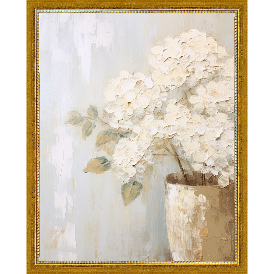 WHITE HYDRANGEAS - Kings Fine Art & Decor