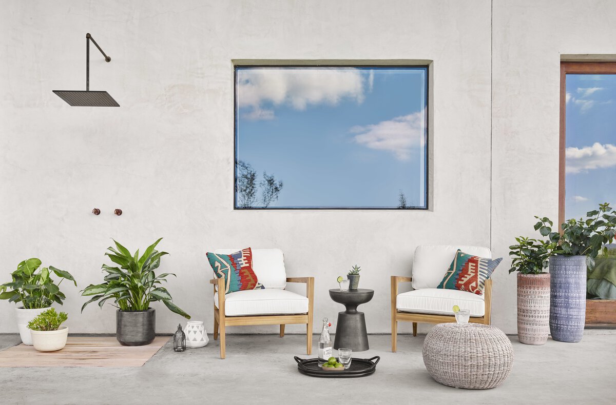 Phoenix Outdoor Accent Stool - Kings Fine Art & Decor