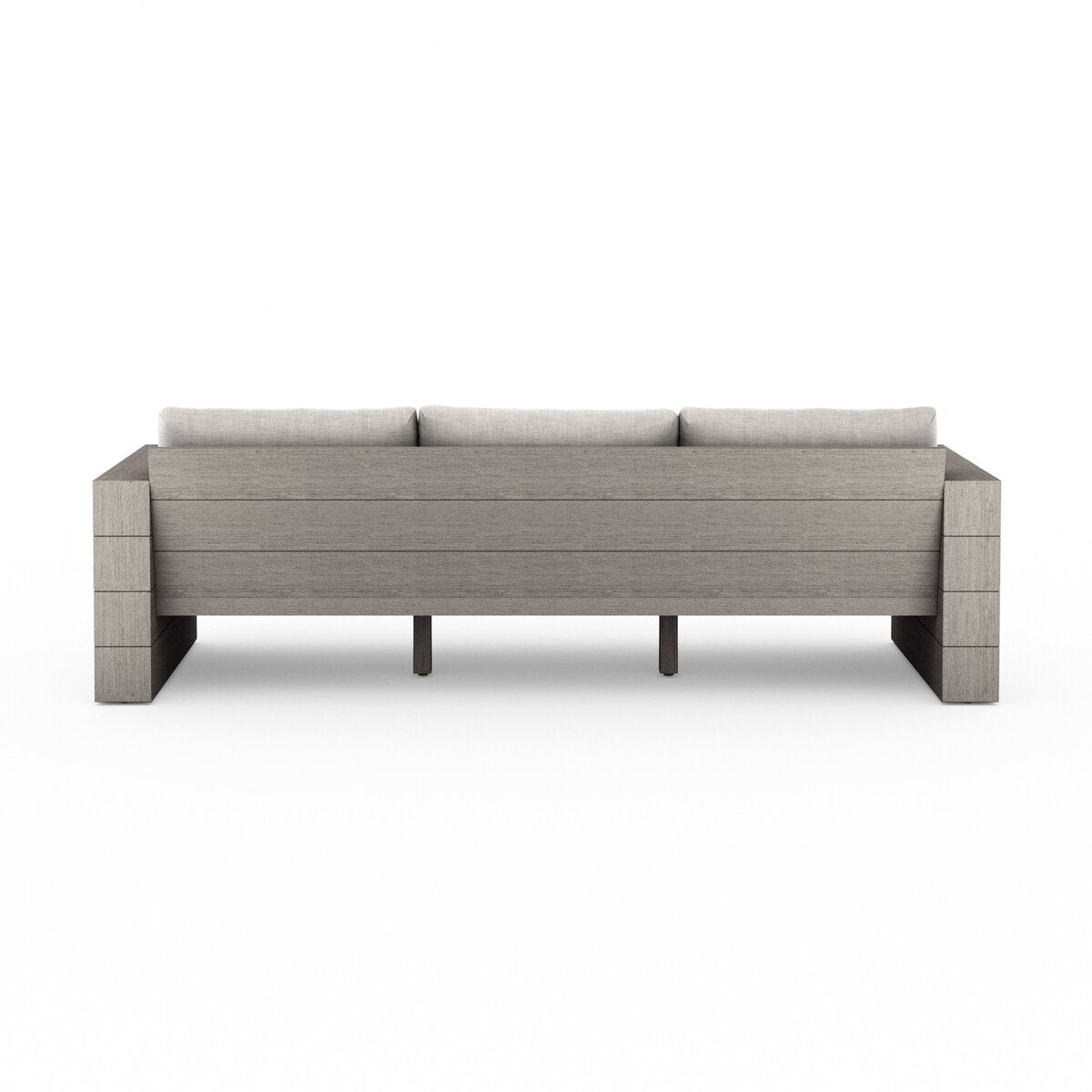 Leroy Outdoor Sofa, Weathered Grey - Kings Fine Art & Decor