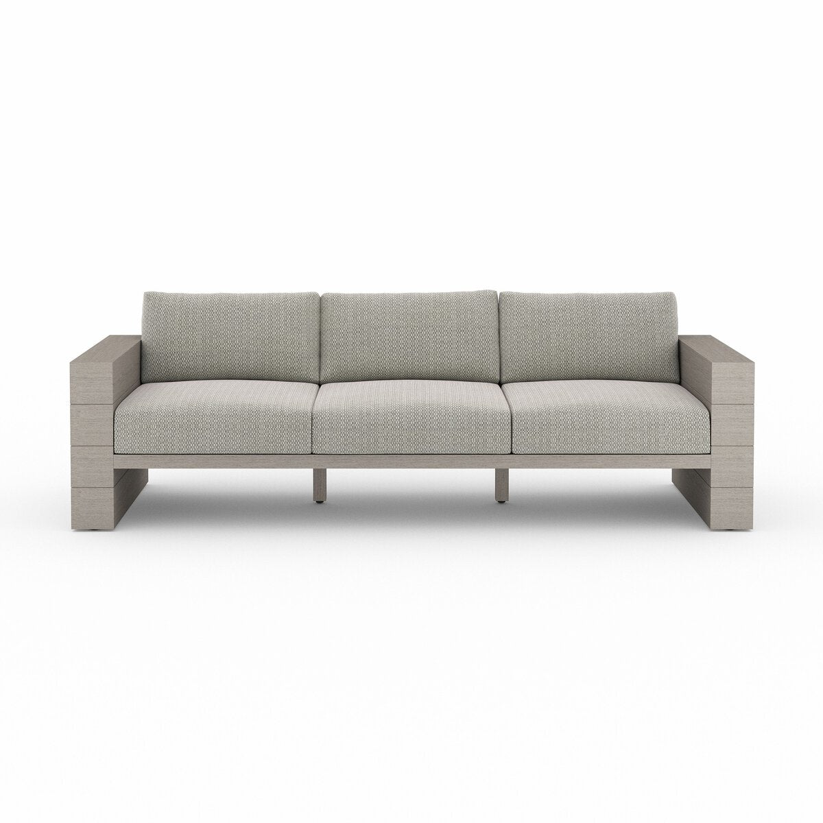 Leroy Outdoor Sofa, Weathered Grey - Kings Fine Art & Decor