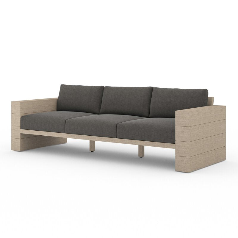 Leroy Outdoor Sofa, Washed Brown - Kings Fine Art & Decor