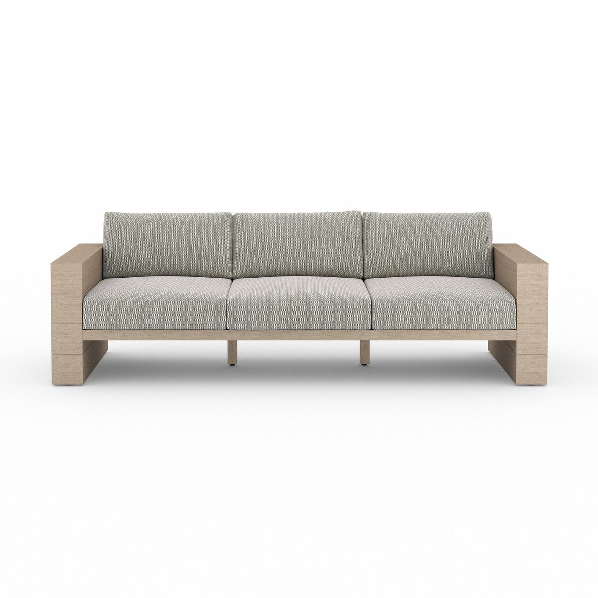 Leroy Outdoor Sofa, Washed Brown - Kings Fine Art & Decor