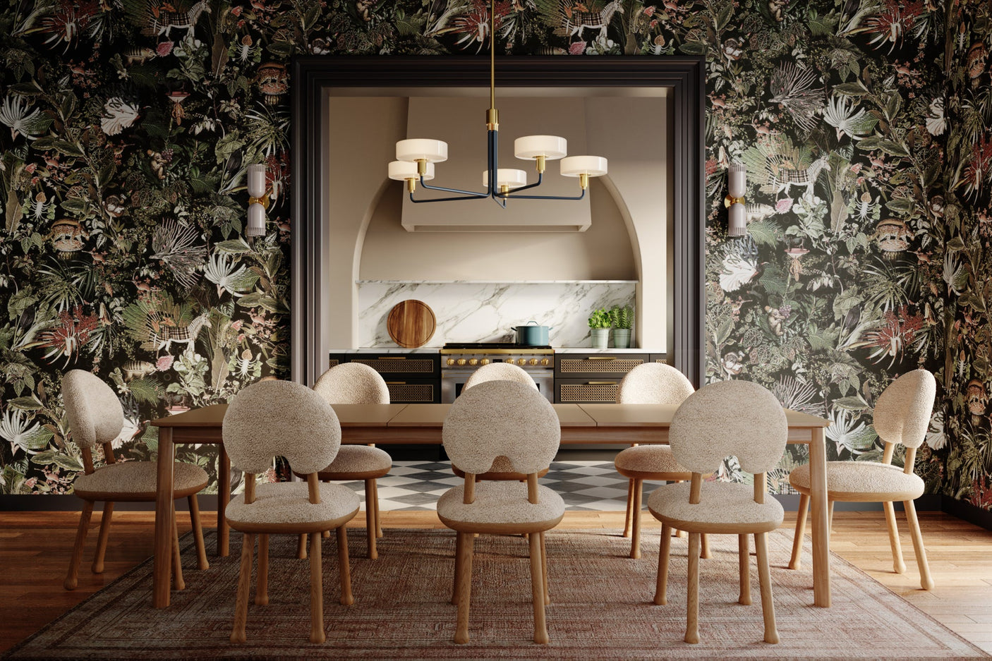 aston-chandelier-H886805-AGB/SBL-5