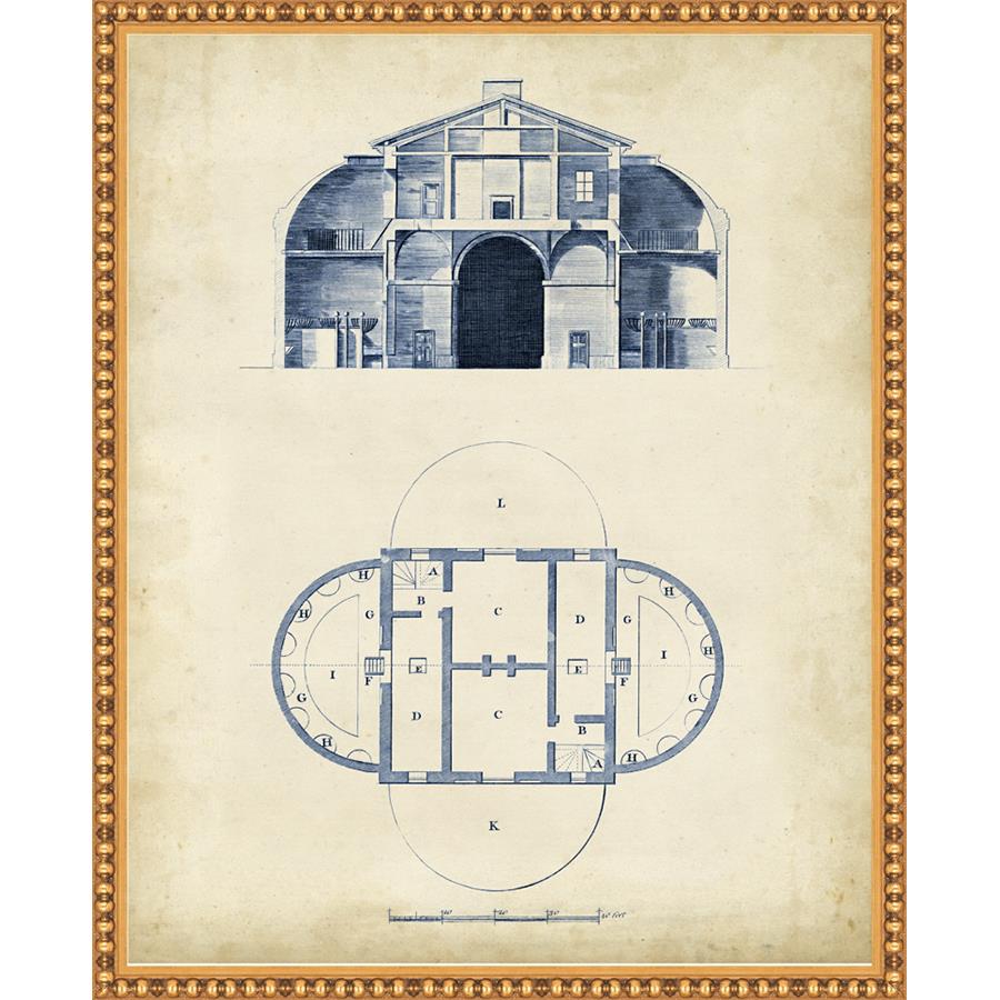 ARCHITECTURAL BLUEPRINT V - Kings Fine Art & Decor