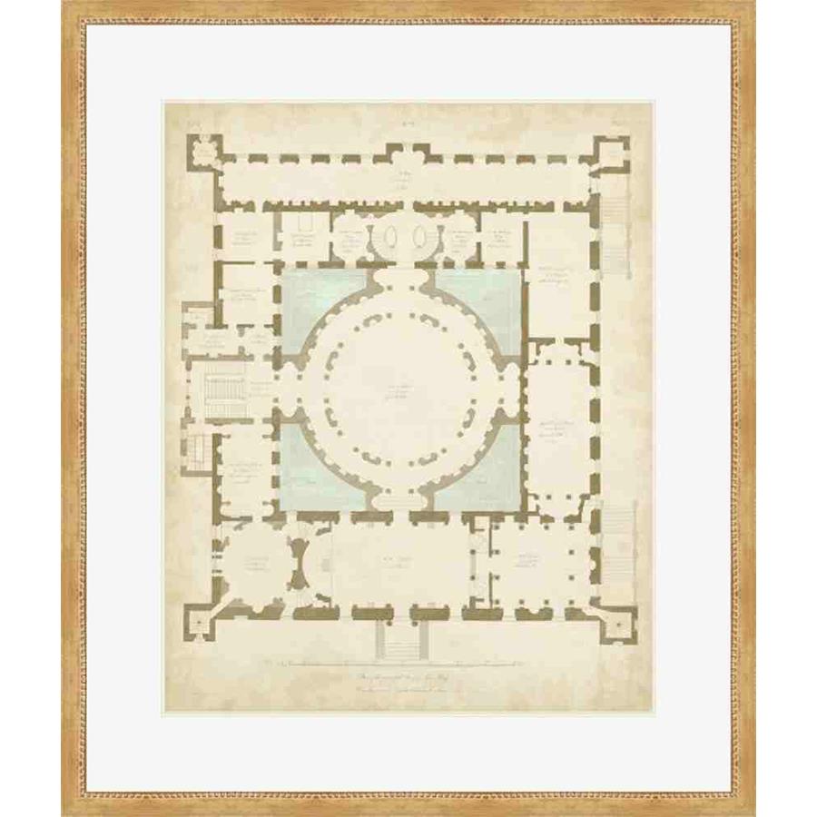 PLAN IN TAUPE AND SPA I - Kings Fine Art & Decor