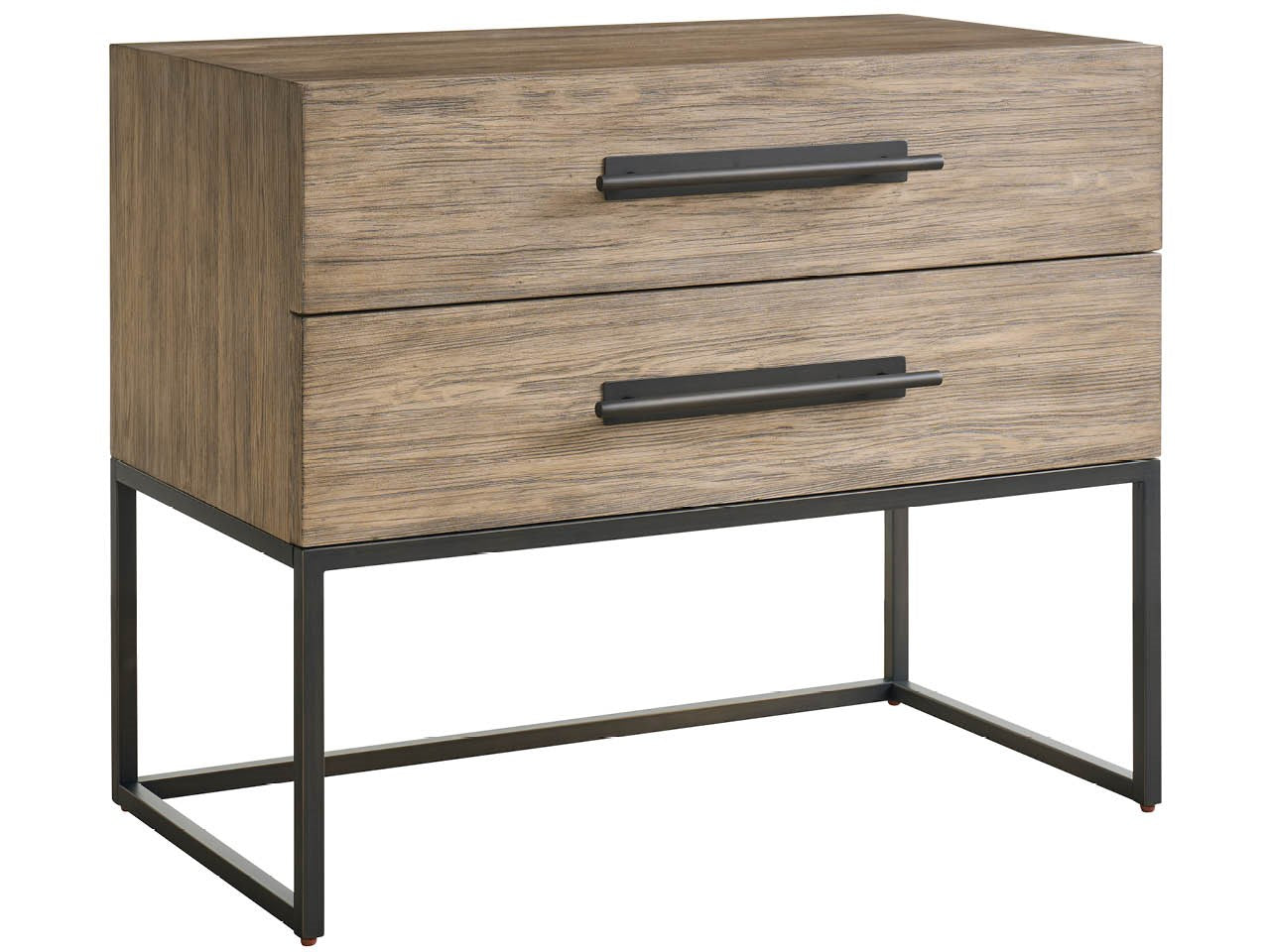 Boulder Metal Base Nightstand