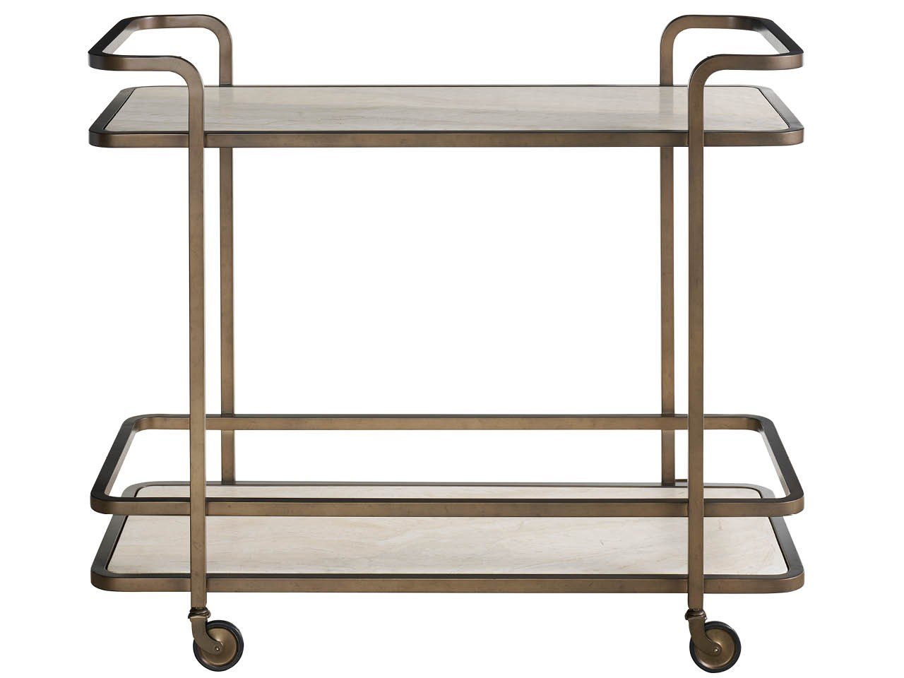 Aged Gold Bar Cart