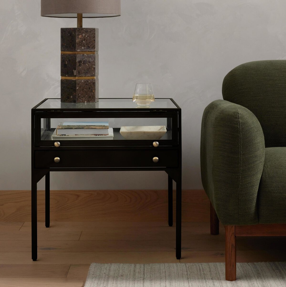 Shadow Box End Table - Kings Fine Art & Decor