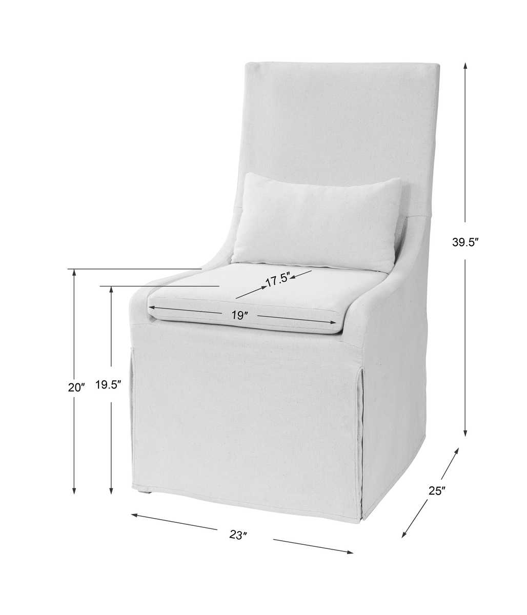 Coley Armless Chair, Linen