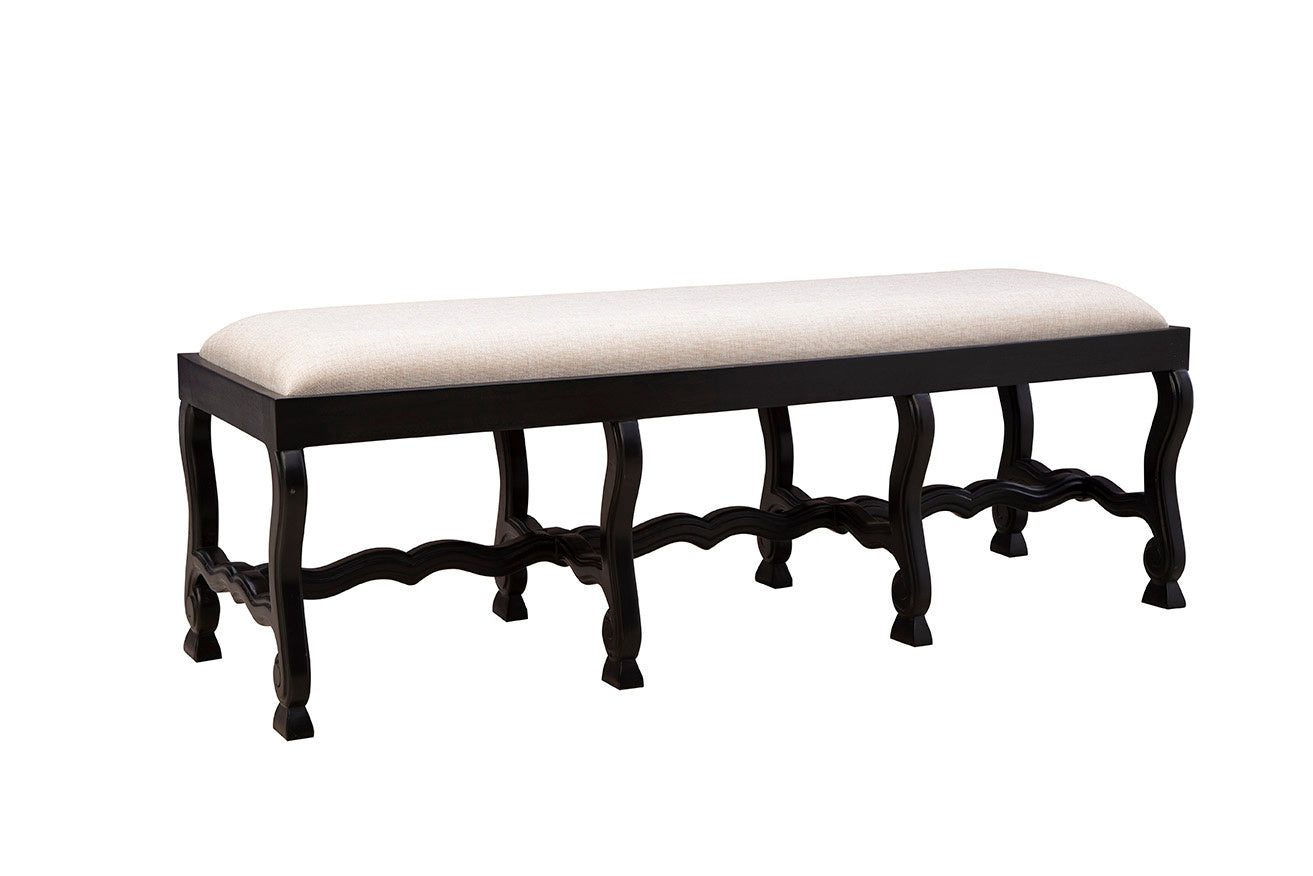 Black Romeo Bench - Kings Fine Art & Decor