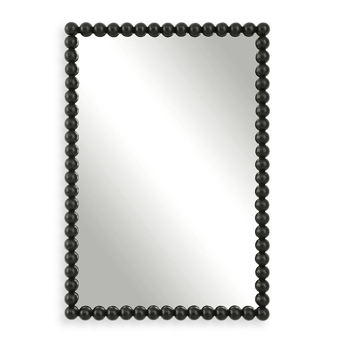 Serna Vanity Mirror, Black - Kings Fine Art & Decor