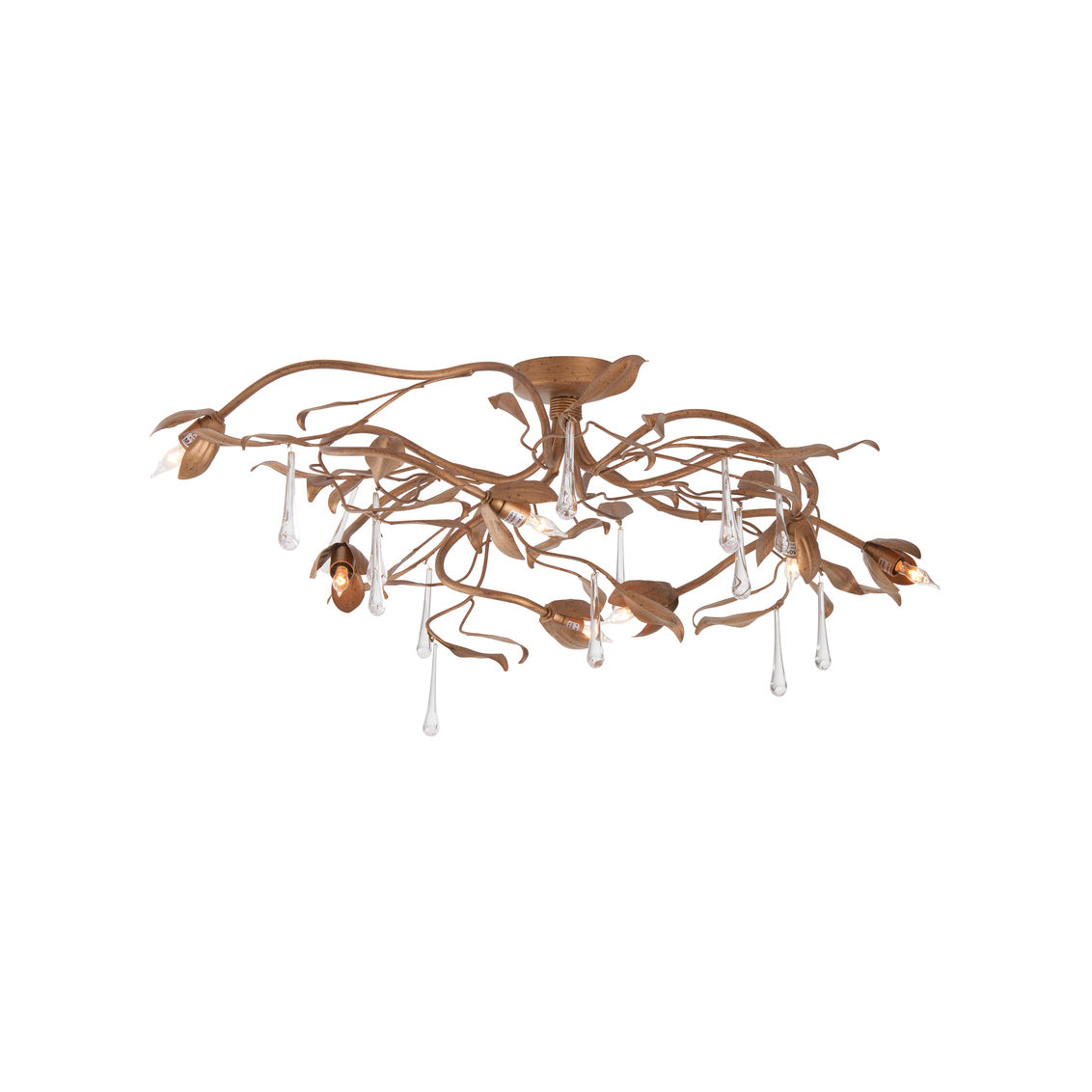 Bay Laurel Leaf Flush Mount