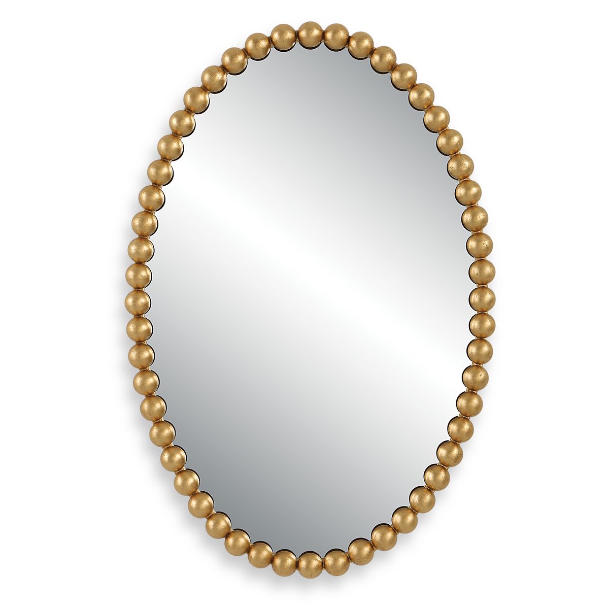 Serna Oval Mirror, Gold - Kings Fine Art & Decor