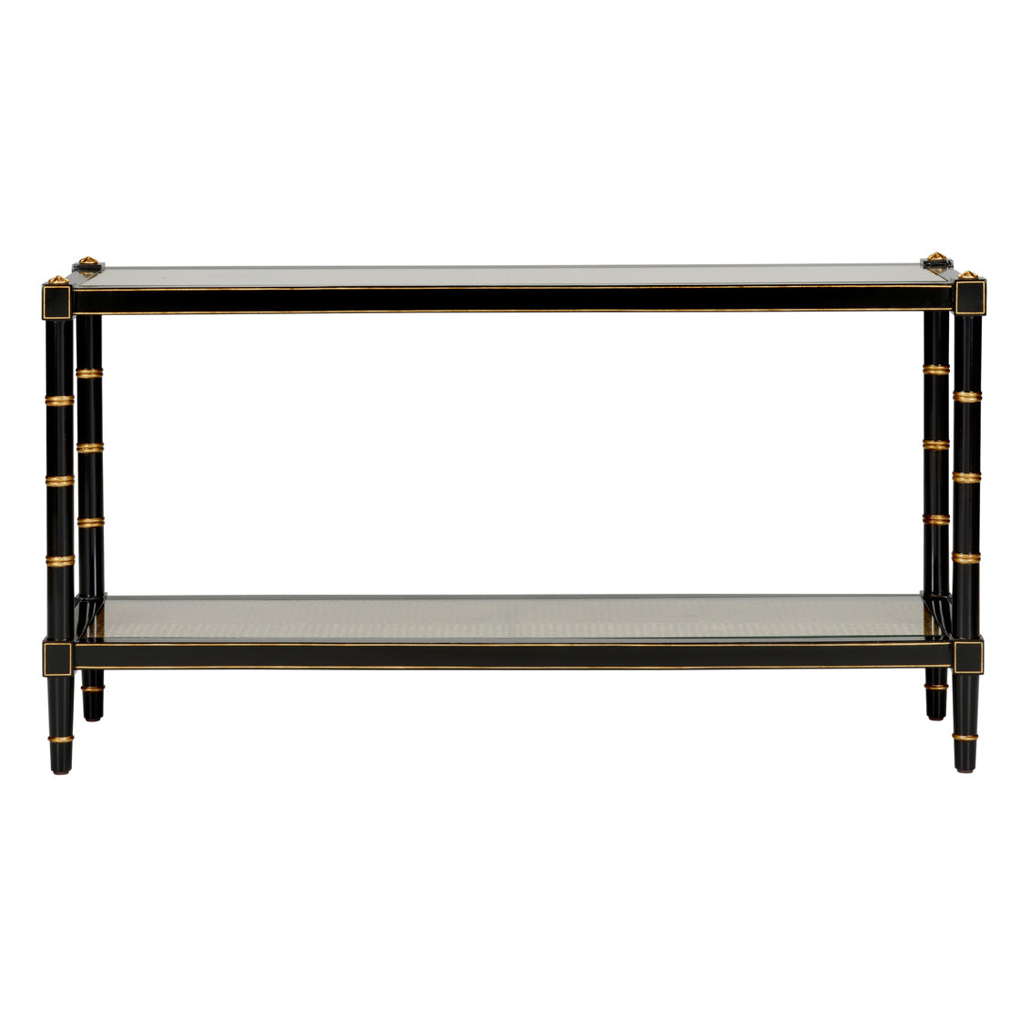 Conner Cane Console - Black
