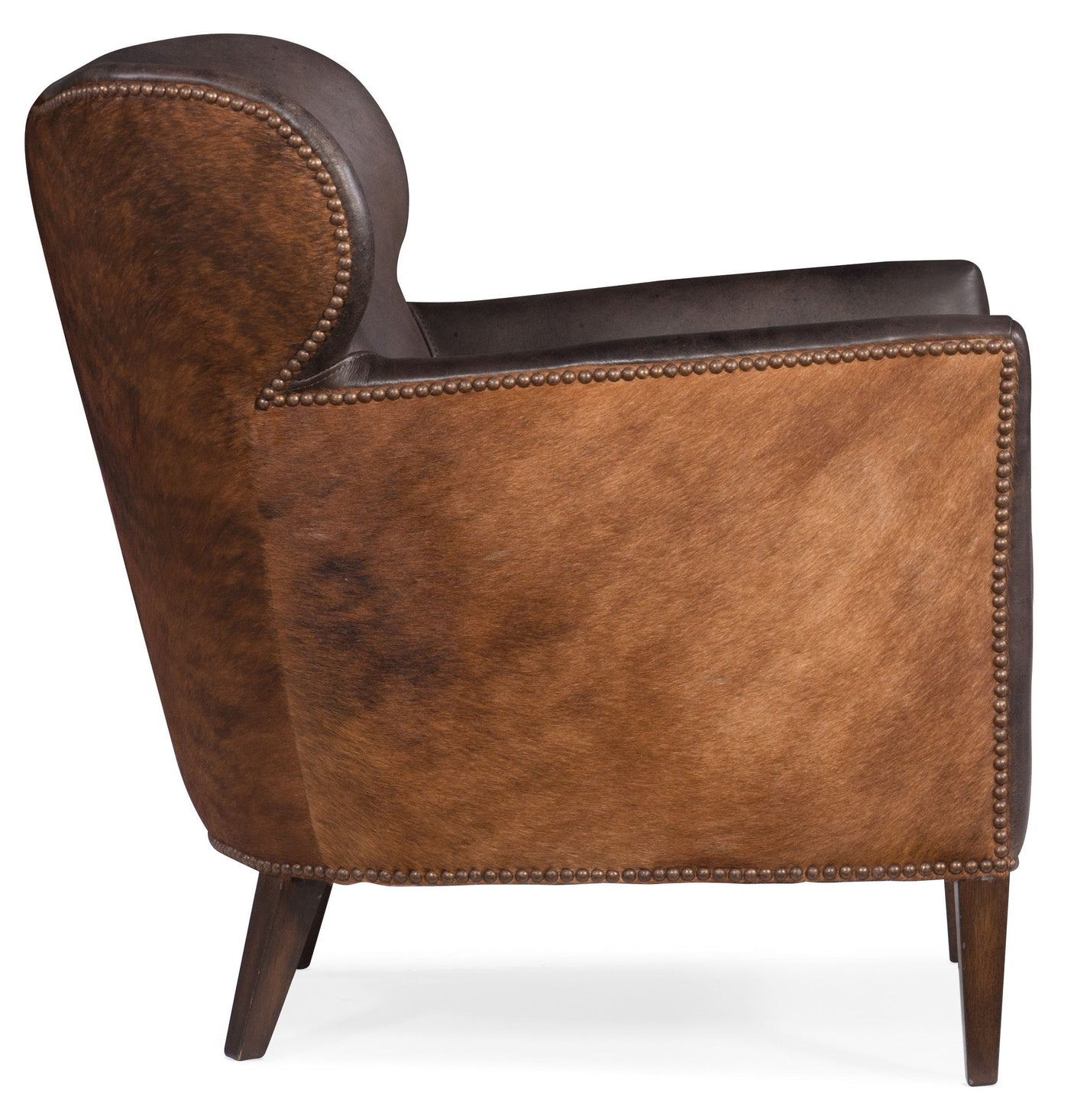 Hooker Furniture Kato Leather Club Chair w/ Dark HOH CC469-089