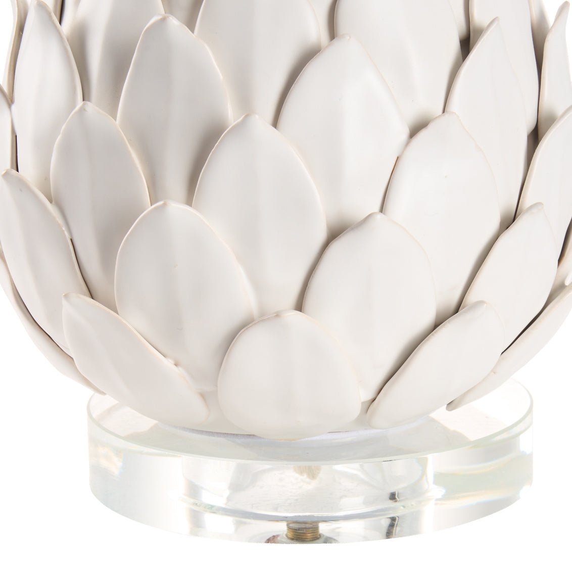White Artichoke Lamp