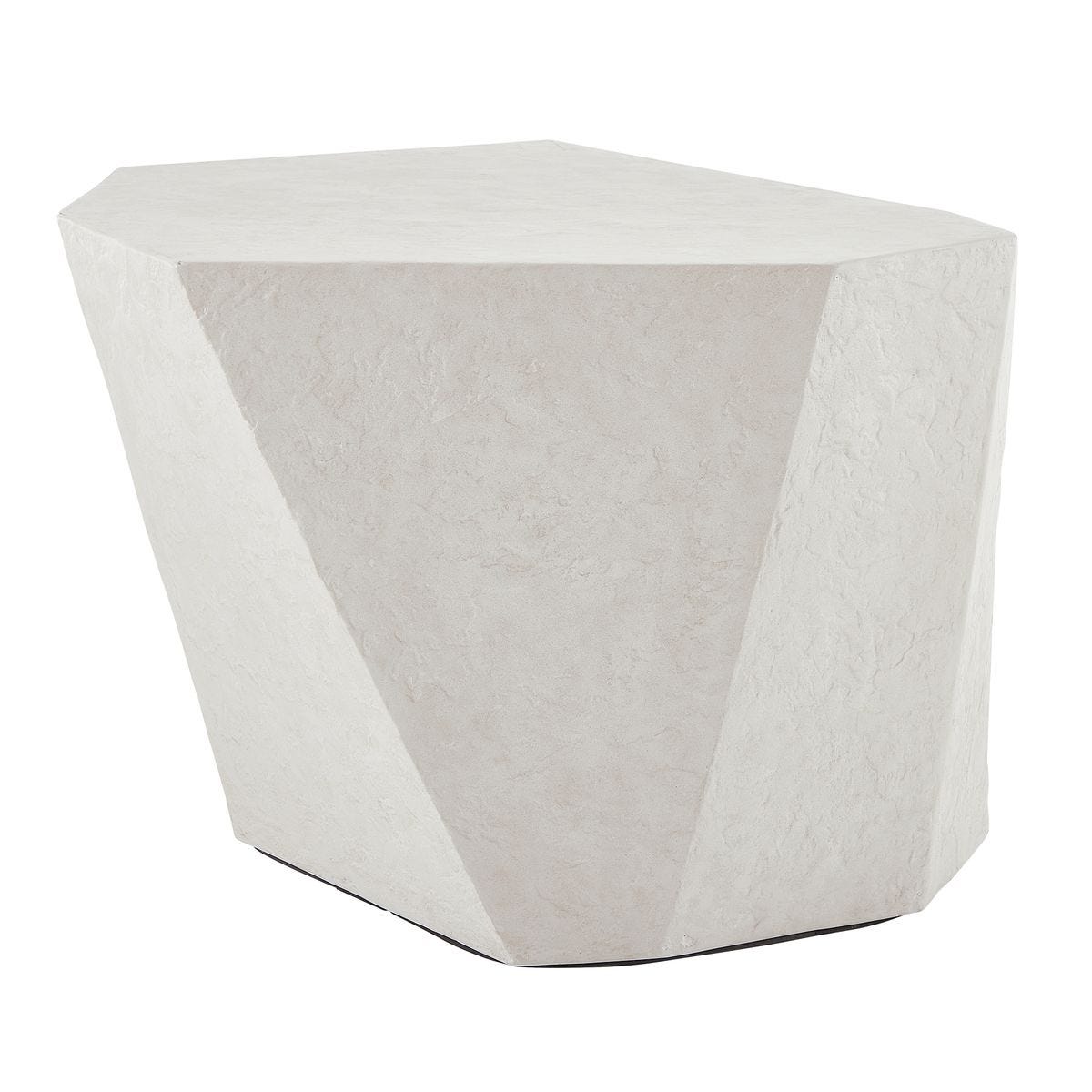 Parra Outdoor Side Table, Limestone