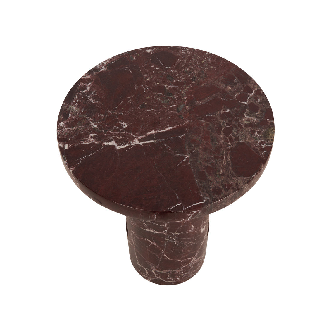 George Marble Side Table - Garnet
