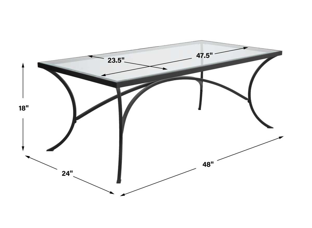 Alayna Coffee Table, Black