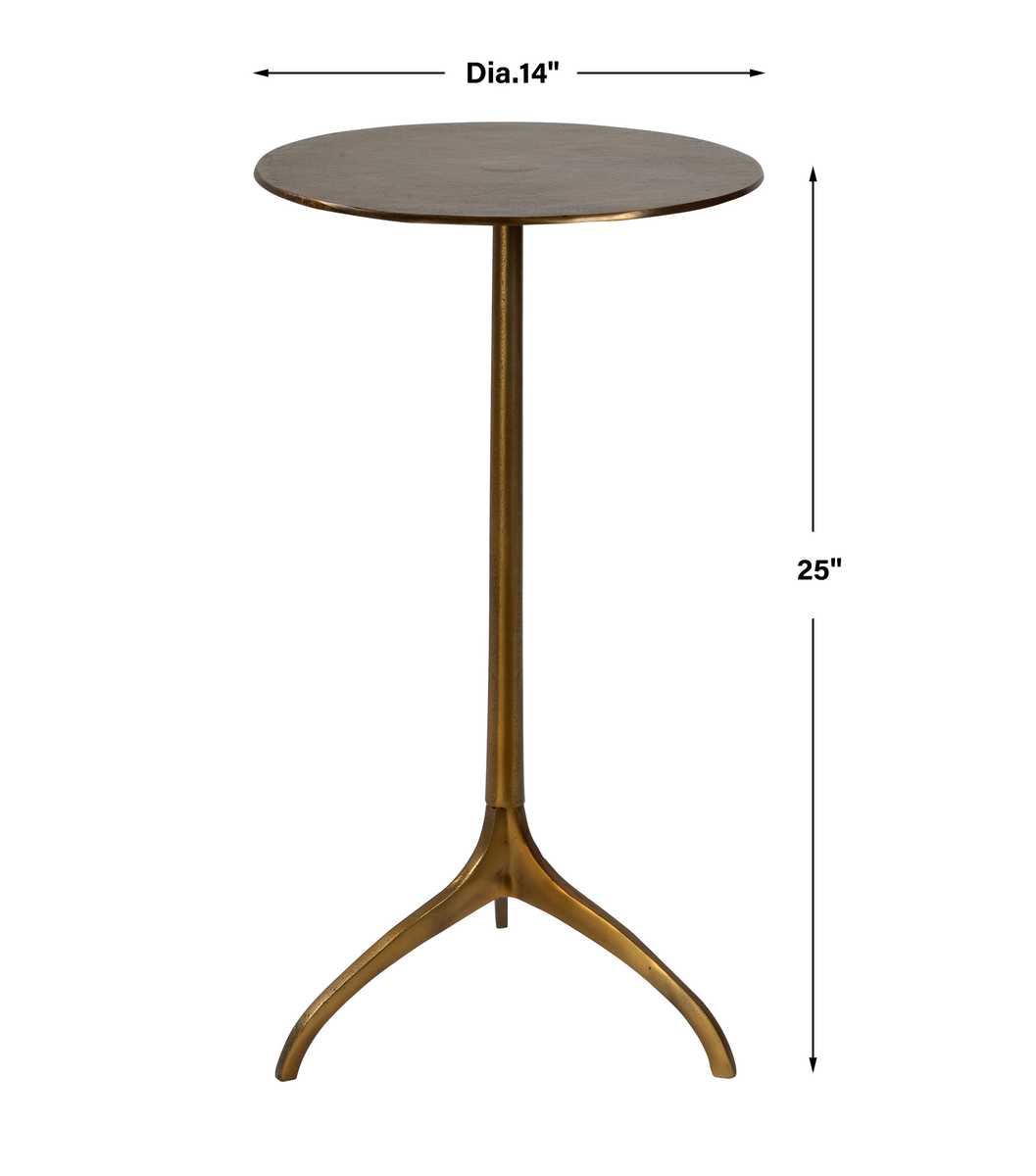 Beacon Accent Table, Gold
