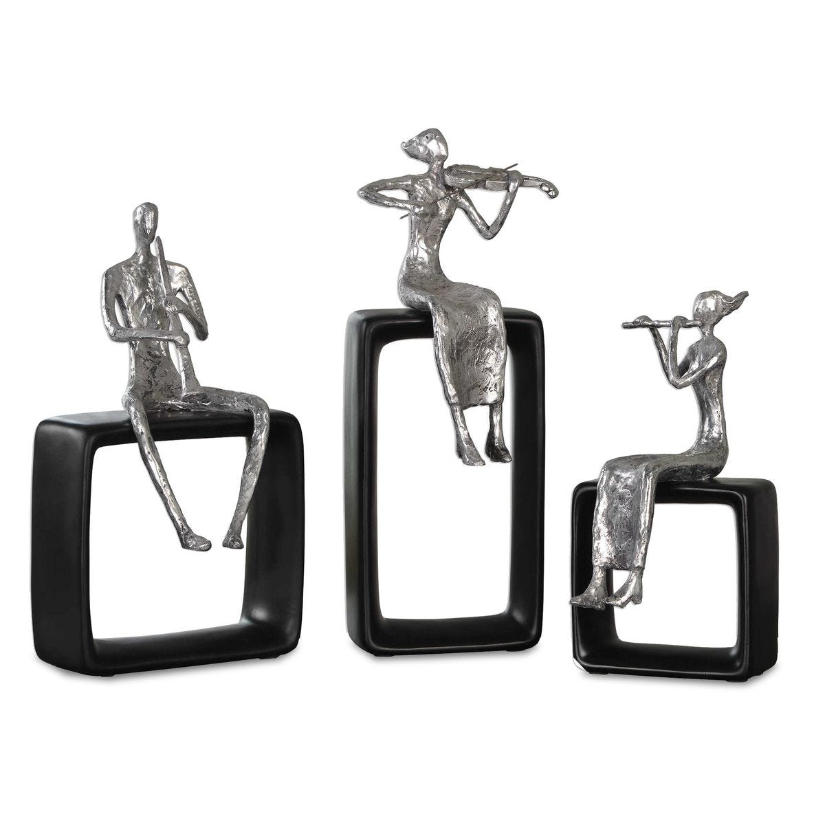 Musical Ensemble Figurines, S/3 - Kings Fine Art & Decor
