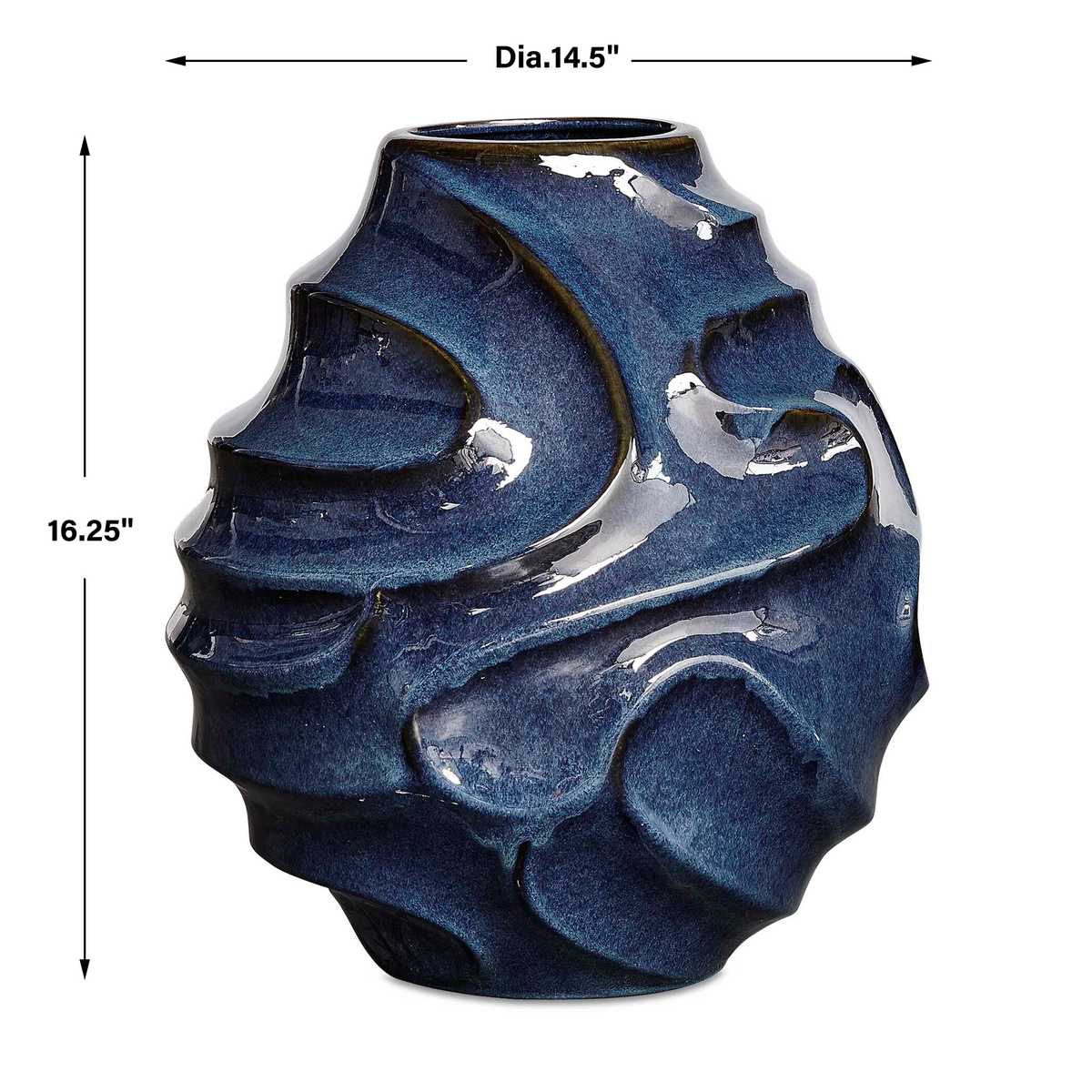 Helix Swirl Outdoor Vase