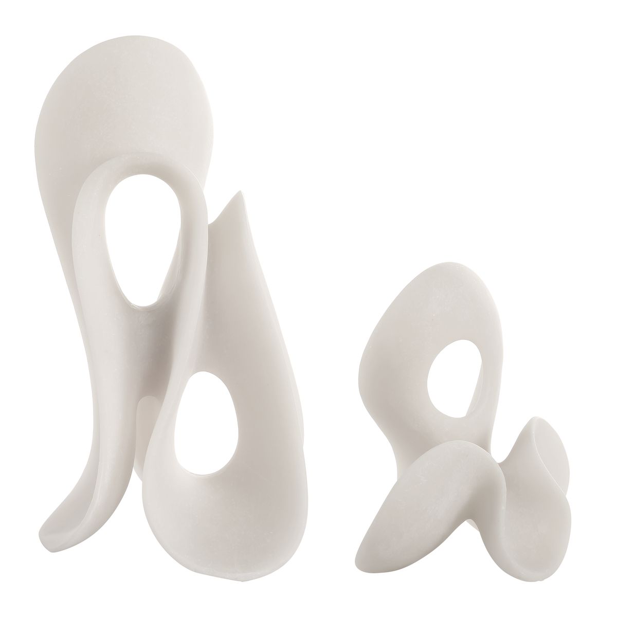 Silent Wave Outdoor Sculptures, S/2