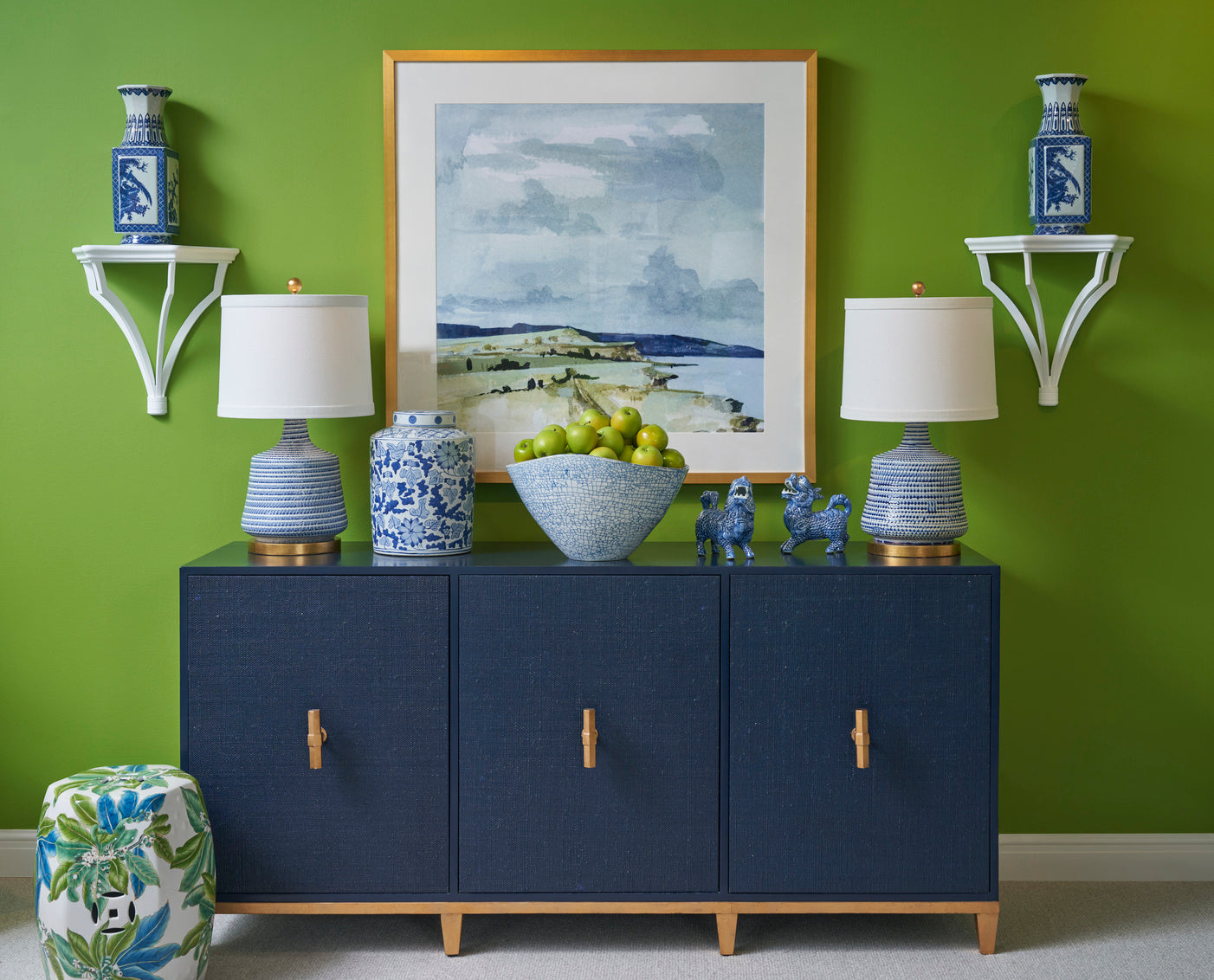 Avery Console - Navy
