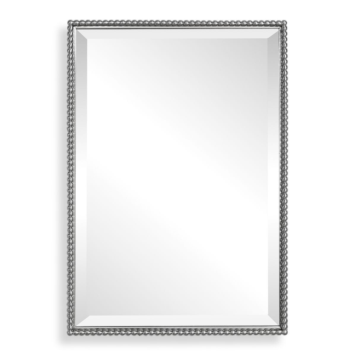 Sherise Vanity Mirror, Nickel - Kings Fine Art & Decor