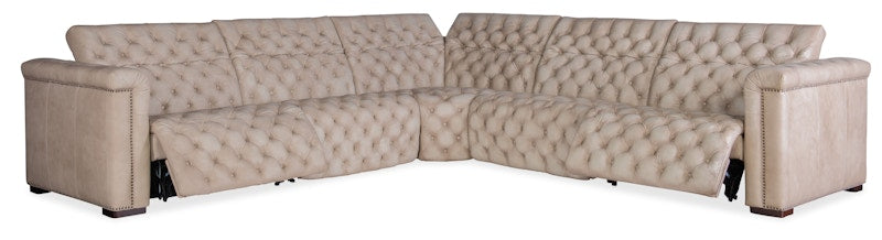 Hooker Furniture Savion Grandier 5-Piece Power HR Sectional w/2 Power Recline SS434-G5PS-082