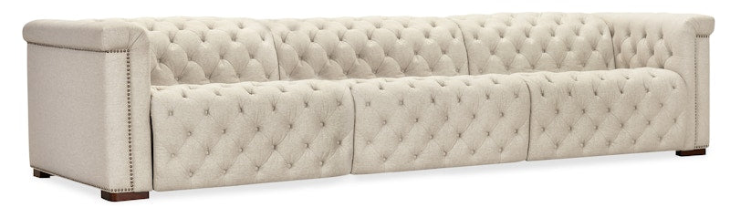 Hooker Furniture Savion Deux 3 Seat Sofa with Two Power Recliners and Three Power Headrests SS435-3PC3-414