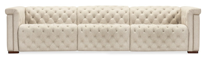 Hooker Furniture Savion Deux 3 Seat Sofa with Two Power Recliners and Three Power Headrests SS435-3PC3-414