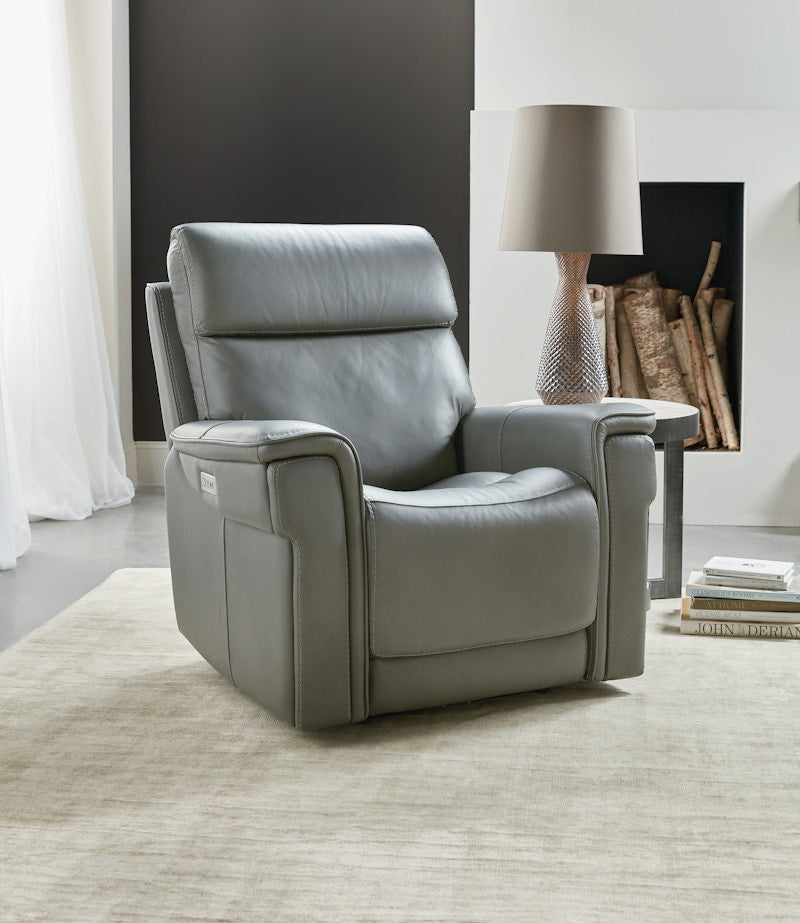Hooker Furniture Lyra Zero Gravity Power Recliner with Power Headrest and Lumber SS608-PHZL1-093